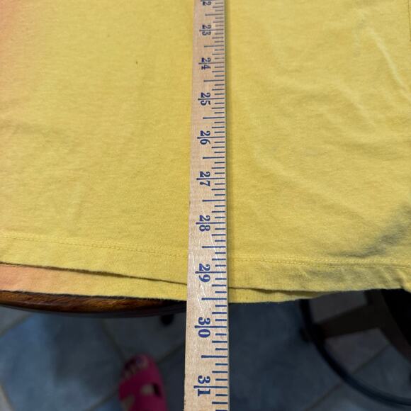 Old Navy Def Leppard “Pyromania” Dip-Dye Band Tee Unisex L Orange→Yellow Graphic - Picture 7 of 8